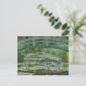 Japanse voetbalbrug Claude Monet French Art Briefkaart (Staand voorkant)