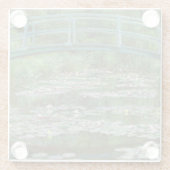 Japanse voetbalbrug Claude Monet French Art Glazen Onderzetter (Achterkant)