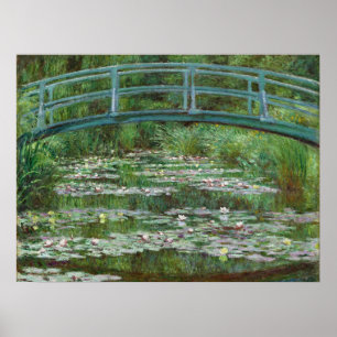 Japanse voetbalbrug Claude Monet French Art Poster