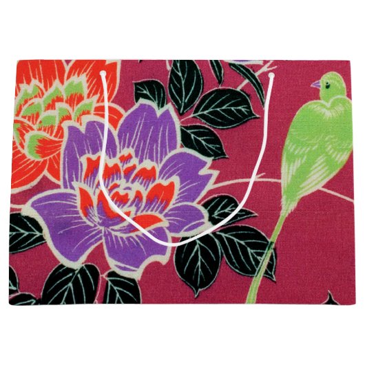 Japanse vogel en bloemkool Groot Cadeauzakje (Voorkant)