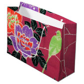 Japanse vogel en bloemkool Groot Cadeauzakje (Voorkant Gekanteld)
