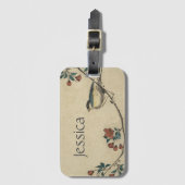  Japanse vogel- en bloeskunst Bagagelabel (Voorkant (verticaal))