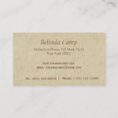 Japanse vogel- en bloeskunst Visitekaartje (Achterkant)