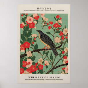 Japanse Vogel Giclée Print Ukiyo-e Aziatische Natu