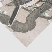 Japanse vogel in een boomweefsel tissuepapier (Detail)