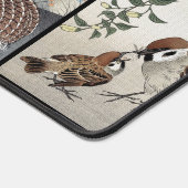 Japanse Vogel Kunst Bureau Mat Muis Pad (Hoek)