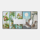 Japanse Vogel Kunst Bureau Mat Muis Pad (Keyboard & Muis)
