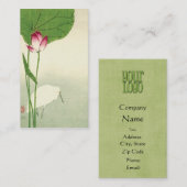 Japanse vogel uit de 19de eeuw visitekaartje (Voorkant / Achterkant)