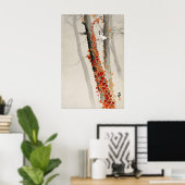 Japanse Vogel Wing Wall Art Print Vintage Zen (Thuiskantoor)