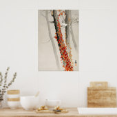 Japanse Vogel Wing Wall Art Print Vintage Zen (Keuken)