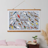 Japanse Vogelatlas Hangend Wandkleed (Slaapkamer)
