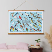 Japanse Vogelatlas Hangend Wandkleed (Slaapkamer)