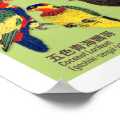 Japanse Vogelatlas Poster (Hoek)