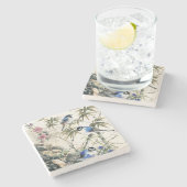  Japanse vogelbloesem Stenen Onderzetter (Zijkant)