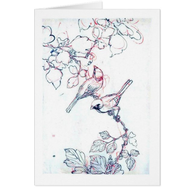 Japanse  vogelkaarten (Voorkant)