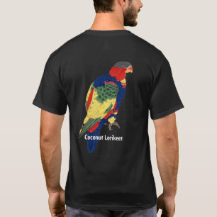  Japanse Vogelkunst Kokosnoot Lorikeet T-shirt