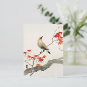 Japanse vogelpest op Maple door Ohara Koson Briefkaart (Staand voorkant)