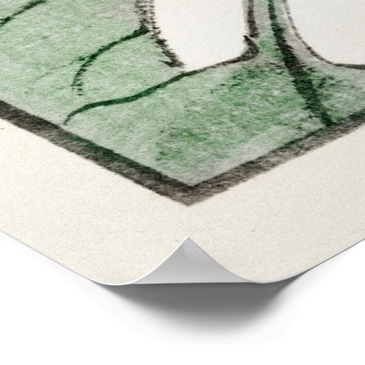 Japanse vogels 2 poster (Hoek)