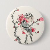 Japanse vogels 3 ronde button 7,6 cm (Voorkant)