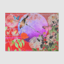 JAPANSE VOGELS EN EEN VOLLEDIG WEEFSELPAPIER