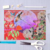 JAPANSE VOGELS EN EEN VOLLEDIG WEEFSELPAPIER TISSUEPAPIER (Craft)