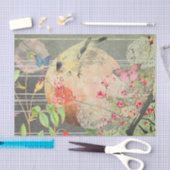 JAPANSE VOGELS EN EEN VOLLEDIG WEEFSELPAPIER TISSUEPAPIER (Craft)