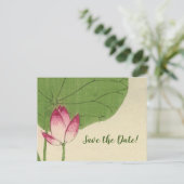 Japanse vogelWaterverf Sla de datum op Briefkaart (Staand voorkant)