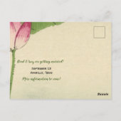 Japanse vogelWaterverf Sla de datum op Briefkaart (Achterkant)