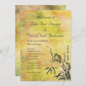  Japanse vogelweddenschap Kaart (Voorkant / Achterkant)