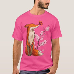Japanse vos kersenbloesem bloem sakura bomen ka t-shirt