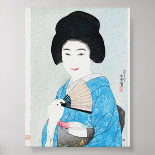 Japanse vrouw (1929) van Yamanaka Kodo Poster