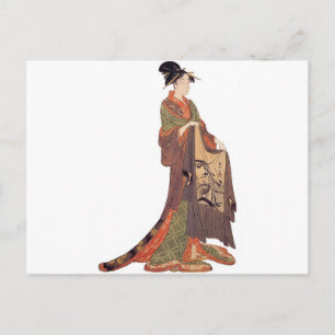 Japanse Vrouw Briefkaart