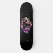 Japanse vrouw danst op bloemen Skateboard Deck (Voorkant)