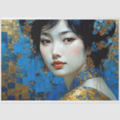  japanse vrouw decoupage tissuepapier (Voorkant)