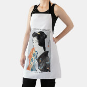 Japanse vrouw die haar handdoek vasthoudt - Goyō H Schort (Insitu)