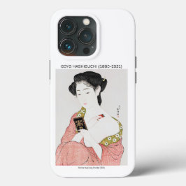 Japanse vrouw die poeder aanbrengt - Goyō Hashiguc Case-Mate iPhone Case