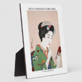 Japanse vrouw die rouge toepast - Goyō Hashiguchi Fotoplaat (Zijkant)