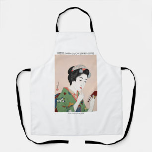Japanse vrouw die rouge toepast - Goyō Hashiguchi Schort