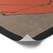 Japanse Vrouw en Tovenaar bij Mount Manno Poster (Hoek)