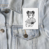 Japanse vrouw fanart button (Insitu)