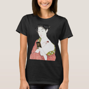 Japanse Vrouw Geisha Shin hanga Ukiyo e Japans T-shirt