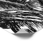 Japanse vrouw geisha tekenpen en inkt poster (Hoek)