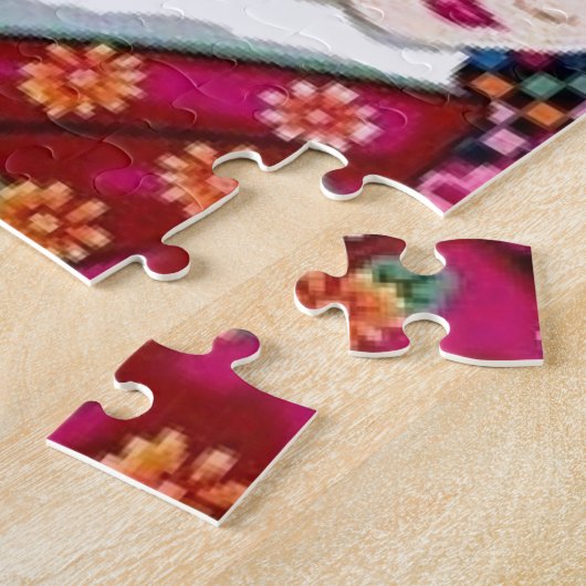 Japanse vrouw in Kimono Legpuzzel (Zijkant)