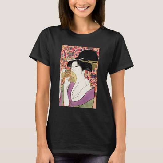 JAPANSE VROUW MET COMB T-SHIRT (Voorkant)