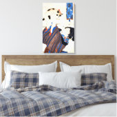 Japanse vrouw met kat, Utagawa Kuniyoshi Canvas Afdruk (Insitu (Slaapkamer))