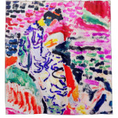 Japanse vrouw naast het water, Matisse Douchegordijn (Voorkant)