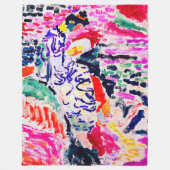 Japanse vrouw naast het water, Matisse Fleece Deken (Voorkant)