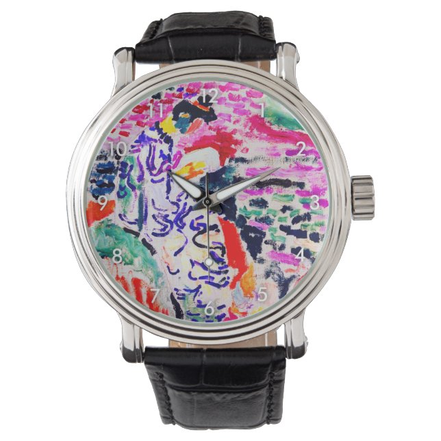 Japanse vrouw naast het water, Matisse Horloge (Voorkant)