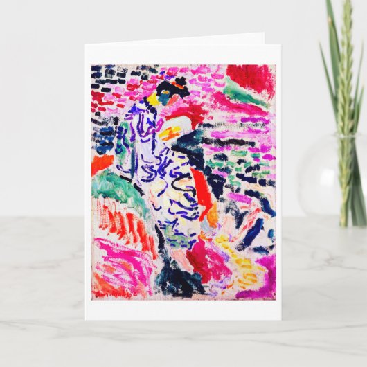 Japanse vrouw naast het water, Matisse Kaart (Voorkant)