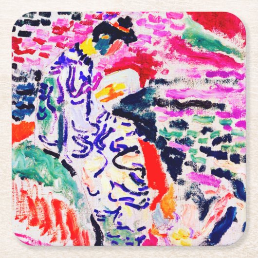 Japanse vrouw naast het water, Matisse Kartonnen Onderzetters (Voorkant)
